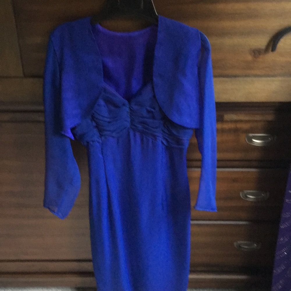 Dressy dress royal blue